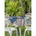 thumbnail image 2 of Outdoor Tablecloth with Umbrella Hole and Zipper, Thanksgiving Turkey Round Table Cloth 60 Inch Waterproof Tablecloth, Fall Pumpkins Autumn Leaves Vintage Picnic Table Cover for Patio Camping, 2 of 7