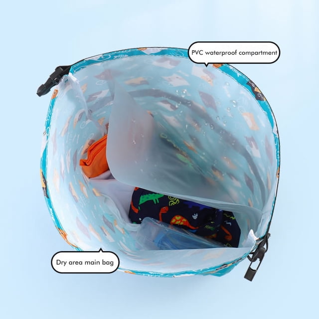 Mochila Impermeable Para Niños, Bolsa De Natación Separada En Seco Y Húmedo, Mochila Impermeable Portátil Para Gimnasio, Deportes, Piscina, Bolsa De Equipo De Playa