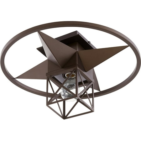 

Quorum International 3107-17 1 Light 17 Wide Semi-Flush Ceiling Fixture - Bronze