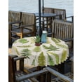 thumbnail image 2 of Outdoor Tablecloth with Umbrella Hole Zipper,Green Fern Summer Botanical Leaves Waterproof Zippered Table Cloth for Square Tables,Pastoral Plant Vintage Linen Patio Table Covers for Indoor Pinic, 2 of 6