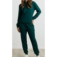 thumbnail image 1 of CNKOO Women 2 Piece Tracksuits Solid Color Hoodie Sweatshirt and Sweatpants, 1 of 2