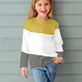 thumbnail image 5 of AherBiu Girls Tops Long Sleeve Crewneck Casual Color Block Kids Shirts Loose Fitted Comfy Fall Tunic, 5 of 6