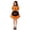 Saffron, variant on UDAUDU Women Halloween Pumpkin Maid Cosplay Costume Short Puff Sleeve Orange Dress with Pumpkin Print Apron Halloween Party Fancy Dress Outfit for Cosplay Themed Party S-5XL