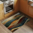 thumbnail image 3 of Vintage Green Blue Bathroom Rug Washable 2x3 Entryway Rug Non Slip Farmhouse Retro Art Front Door Mat Low Pile Indoor Doormat Throw Floor Carpet for Kitchen Bedroom Entrance, 3 of 8