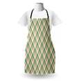 thumbnail image 3 of Abstract Apron, Continuing Plaid Inspired Pattern in Pastel Tones, Unisex Kitchen Bib with Adjustable Neck for Cooking Gardening, Adult Size, Multicolor, by Ambesonne, 3 of 4