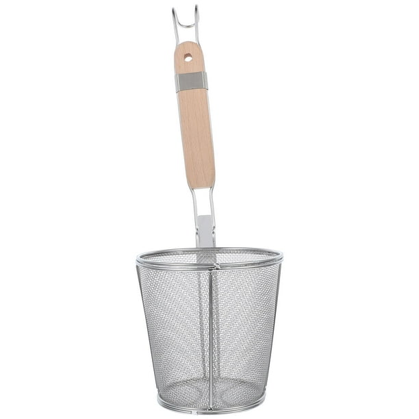 1 colador de filtro de acero inoxidable para cocina, cuchara para fideos, colador de malla.