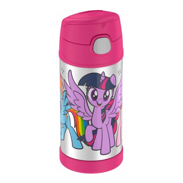 Thermos Funtainer Stainless Steel Water Bottle with Straw (12oz, My