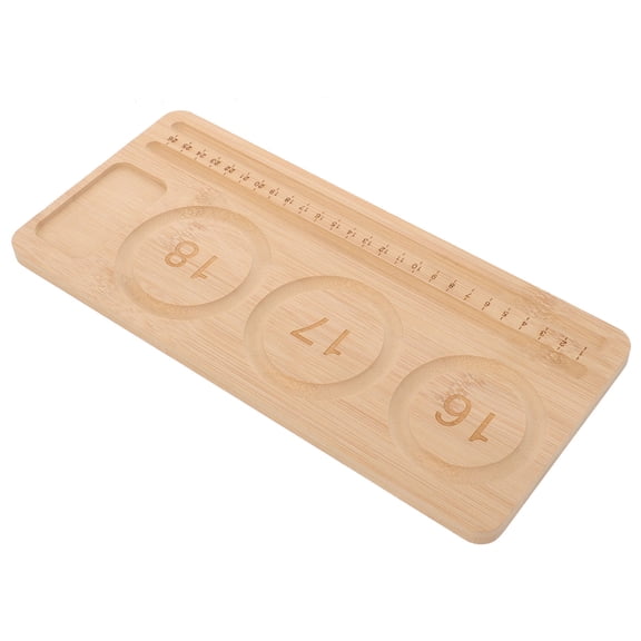 ELAYARD Jewellery Board for Woven Bracelets and Necklaces 1Pack Brown Wood Diy Craft Lovers