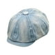 thumbnail image 3 of Boina para mujer, gorra de vendedor de periódicos, sombrero octogonal informal para viajes al aire libre, senderismo y viajes. Azul claro, 3 of 9