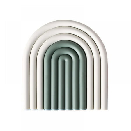 

Silicone Heat Insulation Pad Home Kitchen Coaster Tableware Rainbow Silicone Insulation Pad Non-slip Placemat