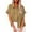 Khaki, variant on Timegard Plus Size Tops for Women Cotton Linen Button up Shirts Summer Lightweight Solid Color Tops
