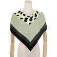 thumbnail image 2 of INSPIRE CHIC Women Polka Dots 35"x35" Large Square Scarf Satin Silk Like Head Wrap Bandanas Neck Scarves White 35.4x35.4", 2 of 6