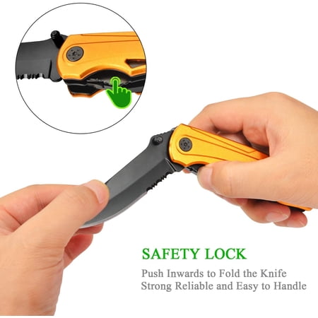 HSAPOW-15-in-1 Pocket Multitool Knife - Folding Knife with Pliers Bottle & Can Opener Phillips Screwdriver + 9 Bits Nylon Sheath - EDC Multi Tool for Camping Hiking & DIY - Gifts for Men & Dad