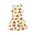 thumbnail image 4 of DORKASM Girls Sleeveless Print Dress: Black & Pink Polka Dot Summer Sundress Saffron 120, 4 of 4