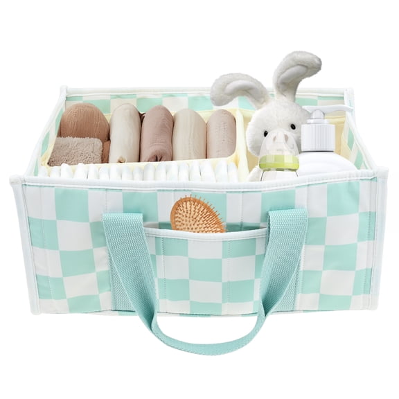 Nappy Caddy Baby Essentials for Newborn Baby Diaper Organizer Diaper Changing Organizer Portable Stylish Nursery Storage Basket