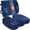 Blue Velour, variant on FORTEM Seat Cushion, Office Chair Cushion, Lumbar Support Pillow for Office Chair, Memory Foam Car Seat Cushions, Sciatica Coccyx Tailbone Pain Relief, Cushions for Back Support, Washable, Non Slip