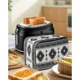 thumbnail image 5 of Fsddascl Gray Boho Toaster Cover 4 Slice, Large Kitchen Appliance Covers, Southwest Aztec Country Geometric Aesthetic Toaster Oven Cover with Loop, Bread Machine Cover Dust Cover Protection, 5 of 5