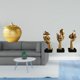thumbnail image 2 of Conjunto de escultura artística de resina con figura de pensador de fruta abstracta moderna, estatua de mesa, estantería, comedor, dormitorio, oficina, 2 of 8