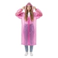 thumbnail image 1 of Impermeable Para Adultos Tipo Gabardina Poncho Contra Lluvia rosa 120 x 70 cm, 1 of 3