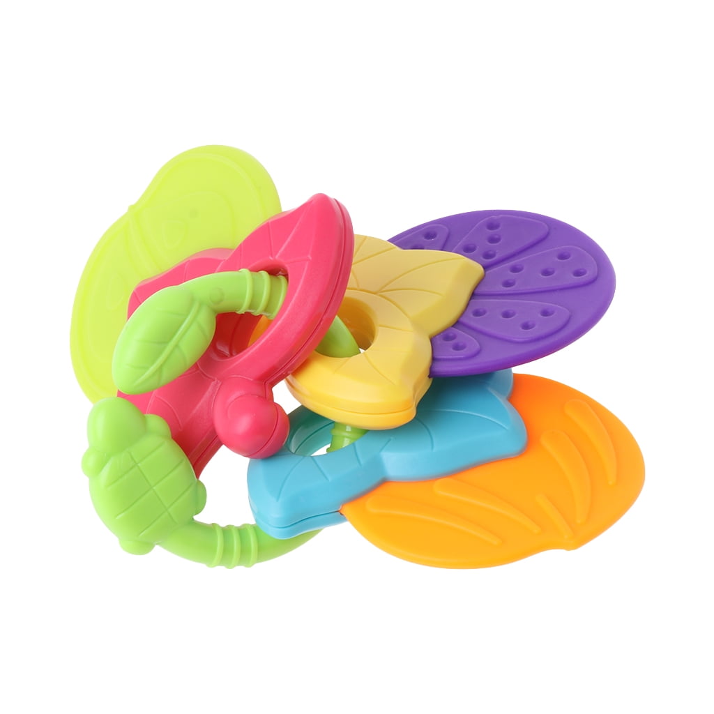 Baby Teether Fruit Shape Silicone Safe Teething Chew Toys Infants Pacifier Gifts 