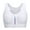 White, variant on Sports Bras for Women Front Zipper Wireless Bra Active Yoga Bra