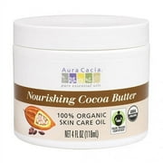 Aura Cacia Pure Natural Cocoa Butter Moisurizing Care For Skin - 4 Oz, 6 Pack