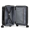 thumbnail image 4 of U.S. Traveler Boren Polycarbonate Hardside Rugged Travel Suitcase Luggage with 8 Spinner Wheels, Aluminum Handle, Carry-on 22-Inch, USB Port, Black, 4 of 7