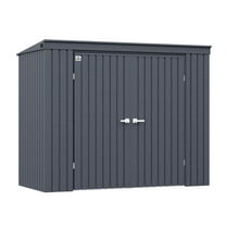 Arrow Elite 8 x 4 x 6 ft Anthracite Steel Storage Shed
