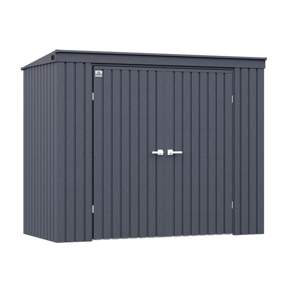 Arrow Elite 8 x 4 x 6 ft Anthracite Steel Storage Shed