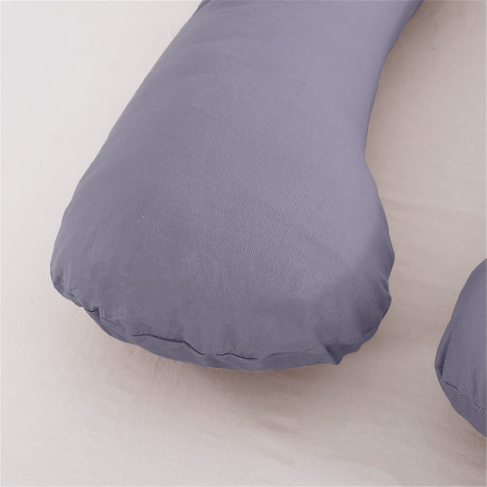 Multi-function U Shape Body Pillow Pregnancy Comfort Support Cushion Sleep Pregnancy Pillow Detachable Extension (Replace Cover for Chioce)