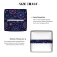thumbnail image 5 of Naloa Stars And Gradient Colorful Snowflakes Tissue Box Cover Leather Tissue Holder Square Facial Tissue Case for Bathroom, Vanity Countertop, Tabletop, Car, 5 of 7