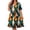 Multicolor, variant on YuXingFu Denim Dress Plus Size Maxi V-Neck Plus Size Womens Dress Short Sleeve Flowy Long Casual Summer Multicolor L