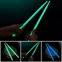 Zhaomeidaxi 1 Pair Light Up Drum Sticks, Glow In The Dark Drumsticks, Drummer Gifts Glow Plastic Drum Sticks for Adults,Personalized Drum Sticks