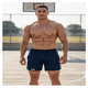 thumbnail image 2 of Short Deportivo Bloosom  Ejercicio Gym Slim Fit Elástico Azul Marino M, 2 of 4