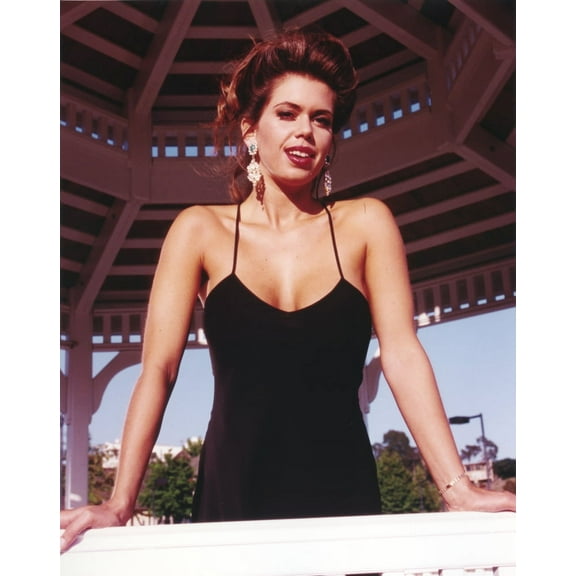 Nici Sterling Posed In Sexy Black Dress Photo Print (24 x 30)