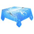 thumbnail image 1 of BSDHOME Snowboarder With Snowflakes Cotton Linen Tablecloth 52x70 inches Tablecover Desk Table Cloth For Dining Room, Tea Table, Picnics, Parties, 1 of 5