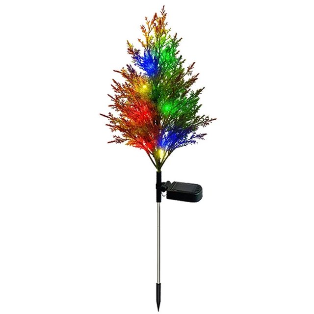Luces solares para árbol de Navidad, luces Led impermeables para exteriores, jardín, césped, paisaje, luces de suelo decorativas festivas, nuevo