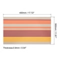 thumbnail image 2 of Unique Bargains 450x300mm Tissé Napperons PVC Bande Orange 4 Pack, 2 of 5