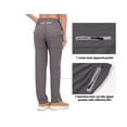thumbnail image 3 of Mapamyumco Women's UPF 50+ Stretch Pants Quick Dry Lightweight for Golf Hiking Trekking Zipper Pockets Mineral Size XS, 3 of 5