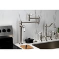 thumbnail image 3 of Kingston Brass KS3708BPL Bel-Air Deck Mount Pot Filler Faucet, Brushed Nickel, 3 of 8