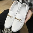 thumbnail image 7 of CHICVOMEY Men's Loafers & Slip-Ons Loafers for Men Loafers Patent Leather Oxford Dress shoes Classic Gold Buckle Business Party Prom Club, 7 of 7