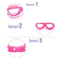 thumbnail image 4 of POINTERTECK Lunettes de Natation pour Enfants Antibuée Lunettes de Natation pour Garçons et Filles avec Antibuée Vision Claire à Longue Distance Étanches Bretelles Ajustables Lunettes de Piscine pour la Natation Rose Foncé B, 4 of 10