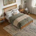 thumbnail image 4 of Lit Plateforme Bas en Bois Grand en Toffee Clair, 4 of 13
