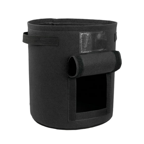 Binwennn 1 Paquet Sac de Culture de Pommes de Terre avec Pots de 10 Gallons avec Poignées et Fenêtre pour Pommes de Terre Tomates et Légumes Noir Vert Orange et Beige Croissance pour Feutrage Gel d'Enracinement Biologique Feutrage