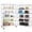 Silver, variant on 6-Tier Metal Storage Shelves, 48" x 18" x 76" Wire Shelving Unit w/Wheels, 6000 LBS Heavy Duty Industrial Utility Steel Storage Rack for Garage Kitchen Storage, Black