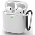 thumbnail image 1 of Silikonhülle Für AirPods Schutzhülle Stoßfeste & Staubdicht Hülle für AirPods Case Kompatibel mit AirPods 1&2 Front-LED Sichtbar Tasche Abdeckung Haut mit Karabiner BANYUO Electrónica, 1 of 3