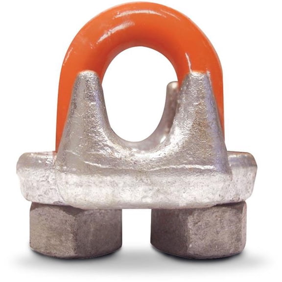 CM Columbus Mckinnon 490-M244-2 0.125 in. Wire Rope Clip, Hot Dip Galvanized - 2 per Bag