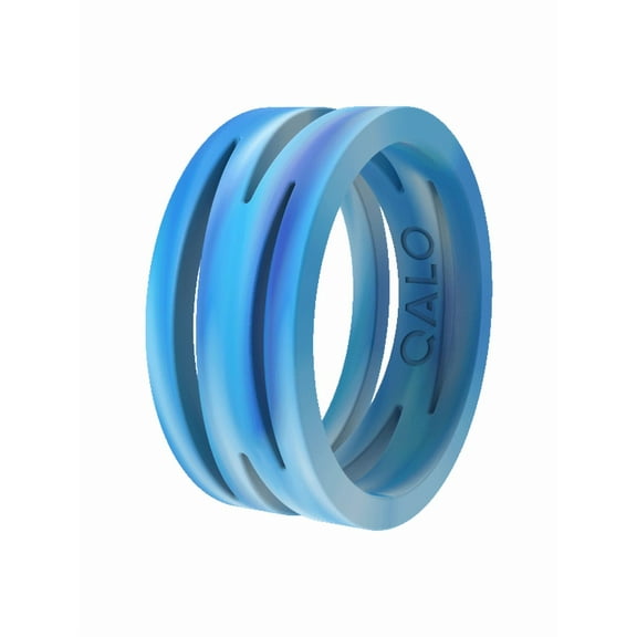 QALO Women's Blue Glow Zaha Ring Size 06