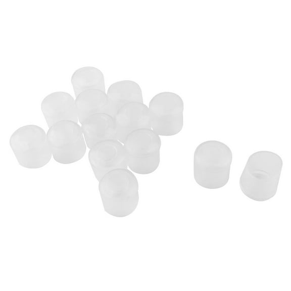 Unique Bargains 0.63' Inner Dia Leg Tip Furniture Outdoor Chair Feet Clear 14pcs