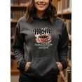 thumbnail image 3 of Funny Coffee Mom Quotes Hoodie for Men and Women, Unisex Pullover Hooded Sweatshirt, Comfortable Cotton Poly Blend, Mom Life Casual Outfit, 3 of 5